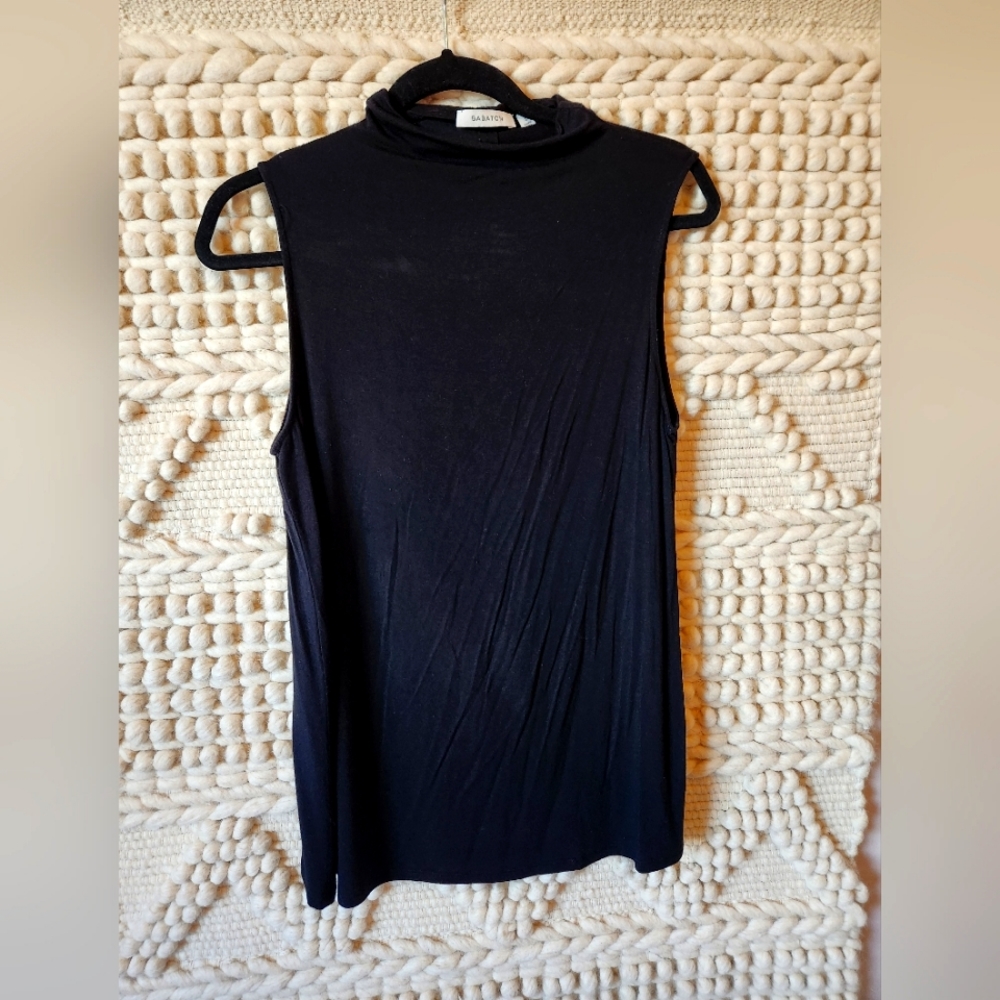 Artizia babaton mock neck shirt with open tie back